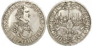 1 Талер Аугсбург (1276 - 1803) Серебро Ferdinand III, Holy Roman Emperor (1608-1657)