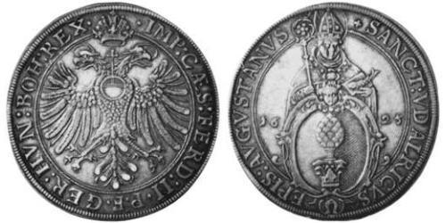 1 Талер Аугсбург (1276 - 1803) Серебро Ferdinand II, Holy Roman Emperor  (1578 -1637)