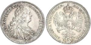 1 Талер Аугсбург (1276 - 1803) / Священная Римская империя (962-1806) Серебро Франц I Стефан(1708-1765)