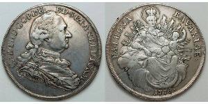 1 Талер Бавария (курфюршество) (1623 - 1806) Серебро Карл IV Теодор (1724 - 1799)