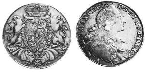 1 Талер Бавария (курфюршество) (1623 - 1806) Серебро Максимилиан III (курфюрст Баварии)(1727 – 1777)