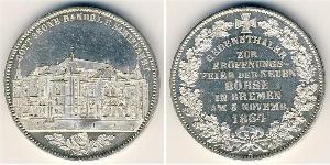 1 Талер Бремен (земля) Серебро 