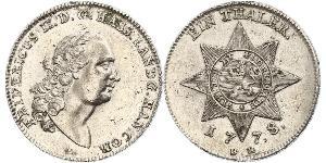 1 Талер Великое герцогство Гессен (1806 - 1918) Серебро 
