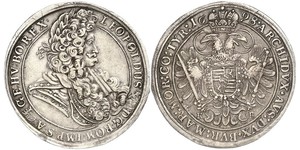1 Талер Венгрия / Священная Римская империя (962-1806) Серебро Леопольд I (император Священной Римской империи)(1640-1705)