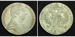 1 Талер Габсбургская империя (1526-1804) / Австрия Серебро Maria Theresa of Austria (1717 - 1780)