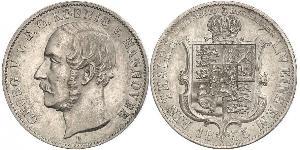 1 Талер Ганновер (королевство) (1814 - 1866) Серебро Георг V (король Ганновера) (1819 - 1878)
