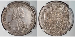 1 Талер Зальцбург Серебро Sigismund von Schrattenbach