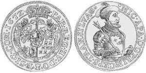 1 Талер Княжество Трансильвания (1571-1711) Серебро 
