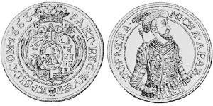 1 Талер Княжество Трансильвания (1571-1711) Серебро 