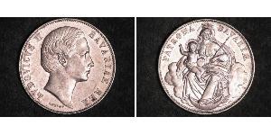 1 Талер Королевство Бавария (1806 - 1918) Серебро Людвиг II (король Баварии)(1845 – 1886)