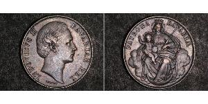 1 Талер Королевство Бавария (1806 - 1918) Серебро Людвиг II (король Баварии)(1845 – 1886)