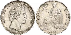 1 Талер Королевство Бавария (1806 - 1918) Серебро Людвиг I (король Баварии)(1786 – 1868)