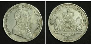 1 Талер Королевство Бавария (1806 - 1918) Серебро Максимилиан I (король Баварии) (1756 - 1825)