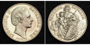 1 Талер Королевство Бавария (1806 - 1918) Серебро Людвиг II (король Баварии)(1845 – 1886)