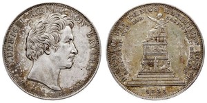 1 Талер Королевство Бавария (1806 - 1918) Серебро Людвиг I (король Баварии)(1786 – 1868)