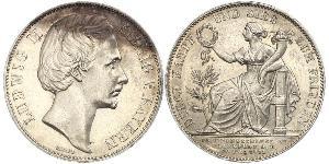 1 Талер Королевство Бавария (1806 - 1918) Серебро Людвиг II (король Баварии)(1845 – 1886)
