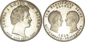 1 Талер Королевство Бавария (1806 - 1918) Серебро Людвиг I (король Баварии)(1786 – 1868)