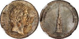 1 Талер Королевство Бавария (1806 - 1918) Серебро Людвиг I (король Баварии)(1786 – 1868)