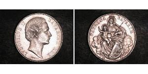 1 Талер Королевство Бавария (1806 - 1918) Серебро Людвиг II (король Баварии)(1845 – 1886)