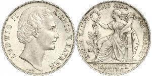 1 Талер Королевство Бавария (1806 - 1918) Серебро Людвиг II (король Баварии)(1845 – 1886)