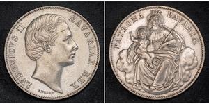 1 Талер Королевство Бавария (1806 - 1918) Серебро Людвиг II (король Баварии)(1845 – 1886)