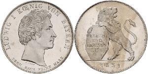 1 Талер Королевство Бавария (1806 - 1918) Серебро Людвиг I (король Баварии)(1786 – 1868)