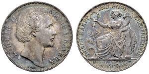 1 Талер Королевство Бавария (1806 - 1918) Серебро Людвиг II (король Баварии)(1845 – 1886)