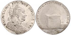 1 Талер Королевство Бавария (1806 - 1918) Серебро Максимилиан I (король Баварии) (1756 - 1825)