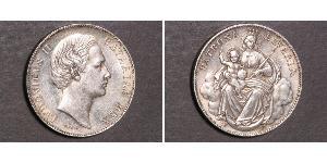 1 Талер Королевство Бавария (1806 - 1918) Серебро Людвиг II (король Баварии)(1845 – 1886)