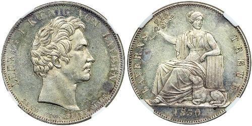 1 Талер Королевство Бавария (1806 - 1918) Серебро Людвиг I (король Баварии)(1786 – 1868)