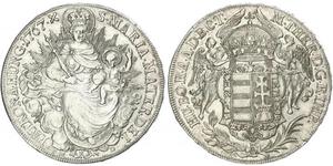 1 Талер Королевство Венгрия (1000-1918) Серебро Maria Theresa of Austria (1717 - 1780)