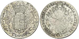 1 Талер Королевство Венгрия (1000-1918) Серебро Maria Theresa of Austria (1717 - 1780)