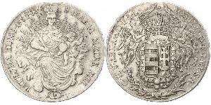 1 Талер Королевство Венгрия (1000-1918) Серебро Joseph II, Holy Roman Emperor  (1741 - 1790)