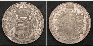 1 Талер Королевство Венгрия (1000-1918) Серебро Joseph II, Holy Roman Emperor  (1741 - 1790)