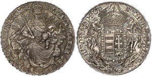 1 Талер Королевство Венгрия (1000-1918) Серебро Joseph II, Holy Roman Emperor  (1741 - 1790)