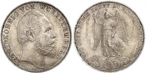 1 Талер Королевство Вюртемберг (1806-1918) Серебро Карл I (король Вюртемберга)