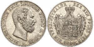 1 Талер Липпе-Детмольд (1123 - 1918) Серебро Leopold III, Prince of Lippe
