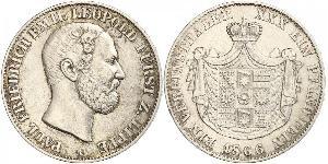 1 Талер Липпе-Детмольд (1123 - 1918) Серебро Leopold III, Prince of Lippe