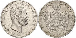 1 Талер Липпе-Детмольд (1123 - 1918) Серебро Leopold III, Prince of Lippe