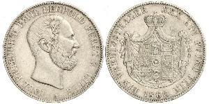 1 Талер Липпе-Детмольд (1123 - 1918) Серебро Leopold III, Prince of Lippe