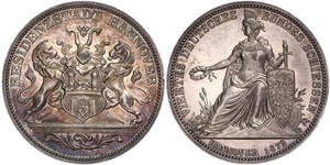 1 Талер Провинция Ганновер (1868 - 1946) Серебро 