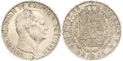 1 Талер Пруссия (королевство) (1701-1918) Серебро Фридрих Вильгельм IV (1795 - 1861)