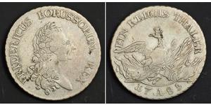 1 Талер Пруссия (королевство) (1701-1918) Серебро Фридрих II (король Пруссии) (1712 – 1786)