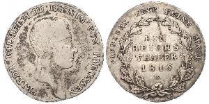 1 Талер Пруссия (королевство) (1701-1918) Серебро Фридрих Вильгельм III, король Пруссии (1770 -1840)
