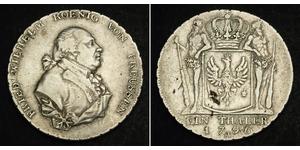 1 Талер Пруссия (королевство) (1701-1918) Серебро Фридрих Вильгельм II