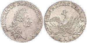 1 Талер Пруссия (королевство) (1701-1918) Серебро Фридрих II (король Пруссии) (1712 – 1786)