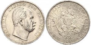 1 Талер Пруссия (королевство) (1701-1918) Серебро Wilhelm I, German Emperor (1797-1888)