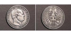 1 Талер Пруссия (королевство) (1701-1918) Серебро Фридрих Вильгельм IV (1795 - 1861)