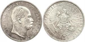 1 Талер Пруссия (королевство) (1701-1918) Серебро Wilhelm I, German Emperor (1797-1888)