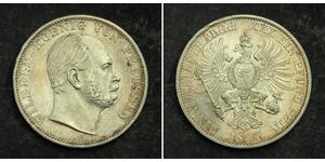 1 Талер Пруссия (королевство) (1701-1918) Серебро Wilhelm I, German Emperor (1797-1888)